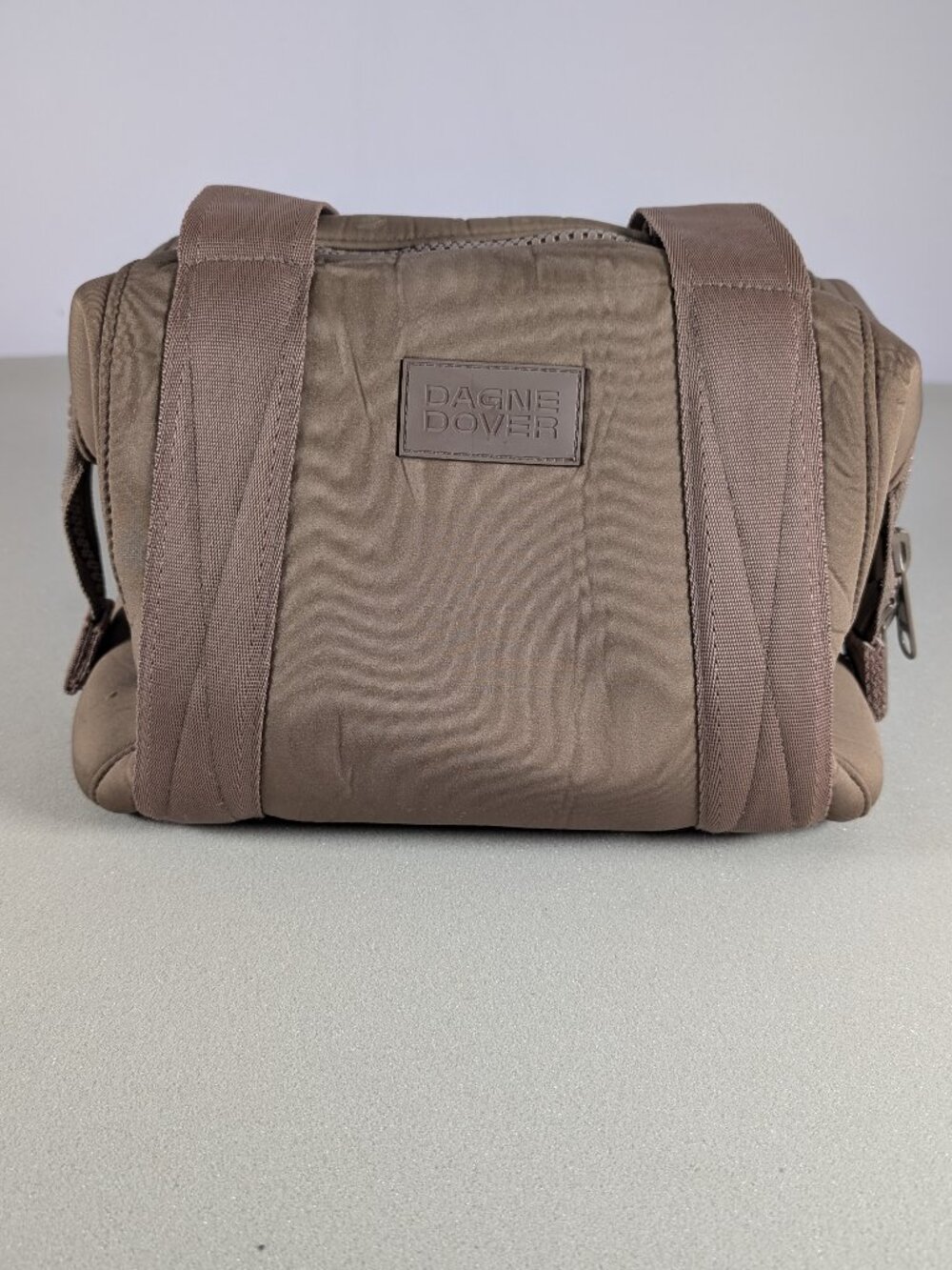 Dagne Dover Landon Neoprene Carryall Bag color Dune